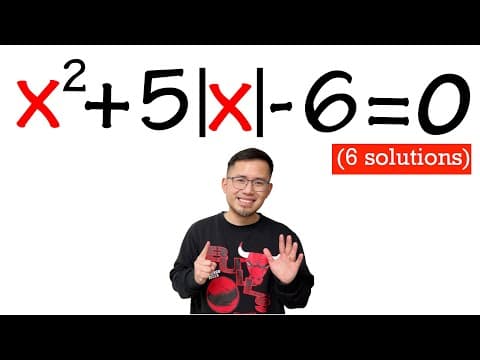 You didn't expect this "quadratic" equation to have 6 solutions! thumbnail