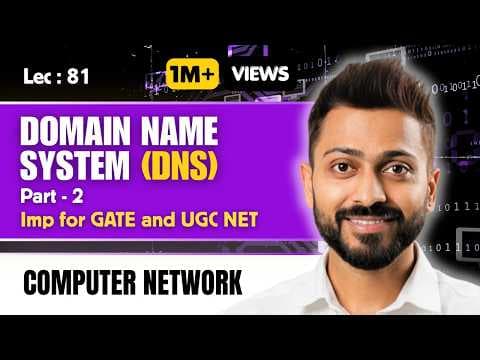 Lec-77: Domain Name Server(DNS) & its types in Hindi | All about DNS thumbnail