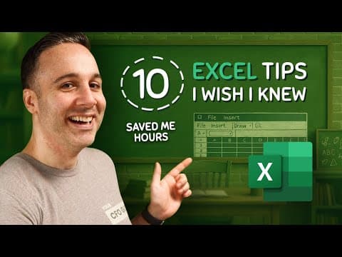 These 10 Excel Tips Will EXPLODE Your Career thumbnail