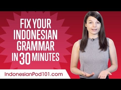 How to Perfect Indonesian Grammar Quickly thumbnail