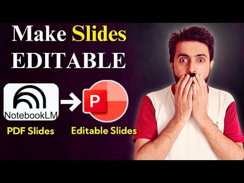 How to Convert NotebookLM PDF Slides to Editable PowerPoint (Easy Method) thumbnail