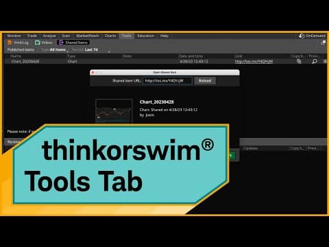 What Are the Tools in thinkorswim® and How to Use Them? thumbnail