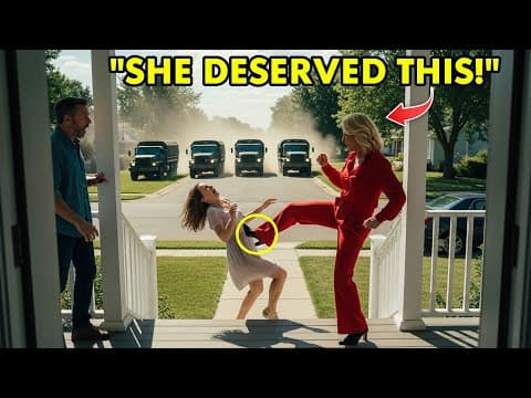 HOA Karen Kicked My Wife Down The Porch Stairs — Three Minutes Later, Five Military Convoys Arrived thumbnail