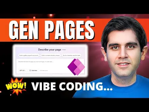 Introducing Generative Pages in Microsoft Power Apps – AI-Powered App Creation! thumbnail