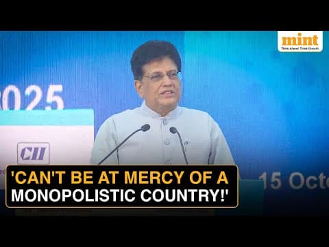 Piyush Goyal's BIG Remark Amid Global Trade Tensions: Need Export Dominance In Just A FEW Items thumbnail