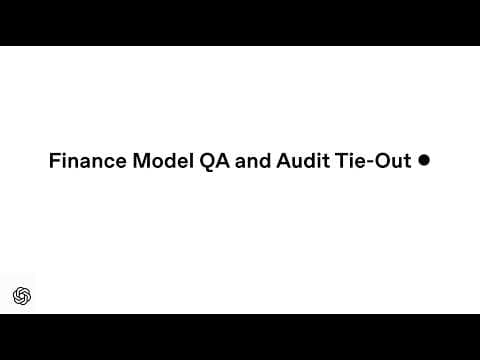 Update and audit a finance model in Excel with ChatGPT thumbnail