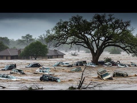 Chaos in South Africa Today! Giant Flooding Swept Away Homes in Kruger Limpopo thumbnail