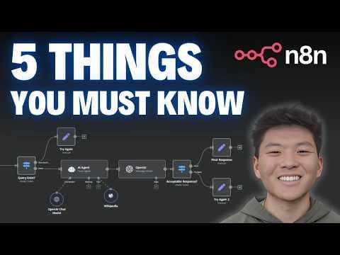 5 n8n Tips You NEED to Know thumbnail