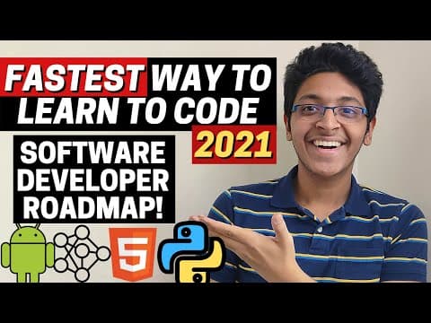 Fastest Way to Learn to Code in 2021 | BEST Roadmaps, Resources, Courses to Learn to Code thumbnail