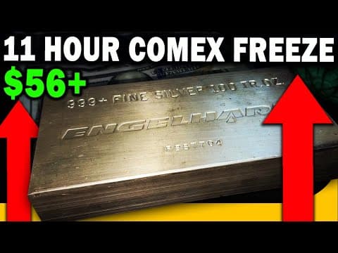 ALERT! Silver SMASHES Record! Price Above $56 After Comex Trading FROZEN thumbnail