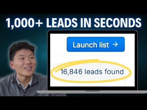 I Scraped, Researched, and Created Outreach for 16,846 Leads using Godmode HQ thumbnail