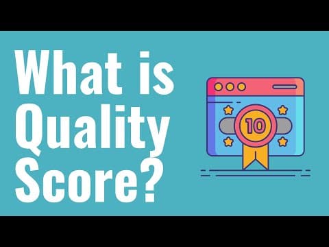 What is Quality Score? Google Ads Quality Score Explained For Beginners thumbnail