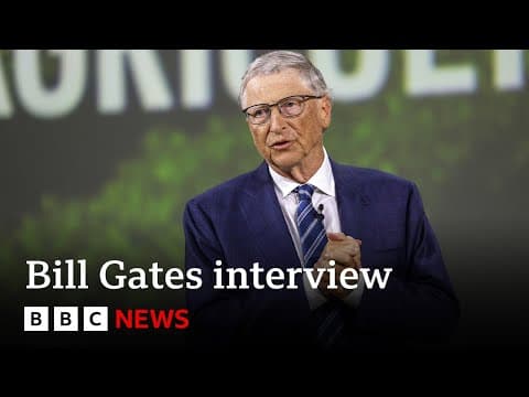 COP28: Bill Gates on climate optimism, wealth and the human condition | BBC News thumbnail