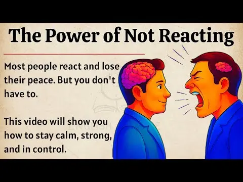 The Power of Not Reacting || Graded Reader || Improve Your English Fluency ✅️ thumbnail
