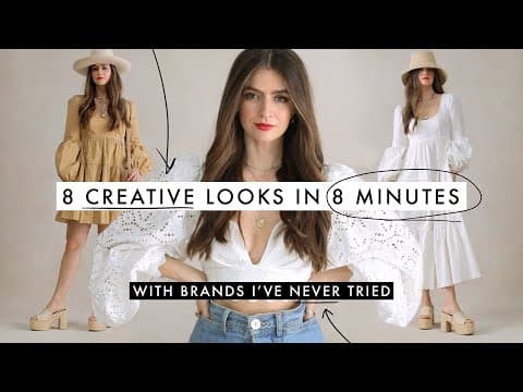 Build 8 Looks in 8 Minutes for 8 Creative Scenarios: Outfit Challenge thumbnail