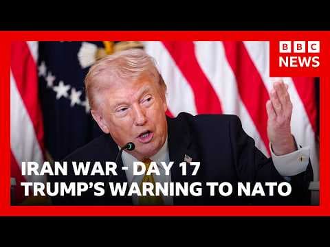 Trump pressures countries over Strait of Hormuz | BBC News thumbnail