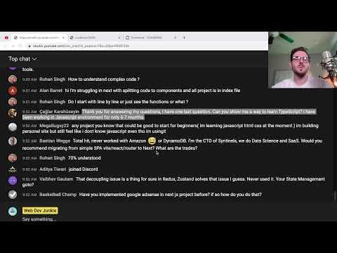 Building stuff, answering question, the usual (T3 Stack, React) thumbnail