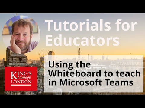 Using the Whiteboard within Teams to teach thumbnail