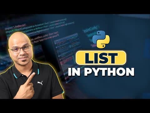 #5 Python Tutorial for Beginners | List in Python thumbnail