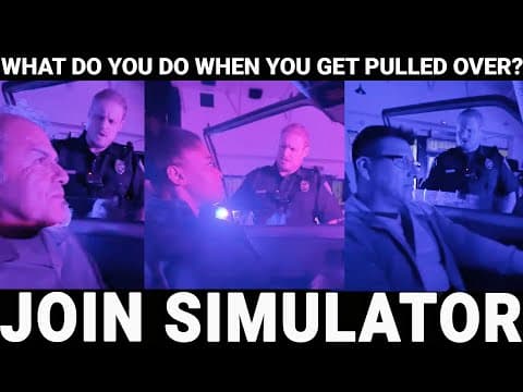 PULL-OVER SIMULATOR - WE SIMULATE BEING PULLED OVER - IF YOU'RE IN LA, YOU CAN COME IN thumbnail
