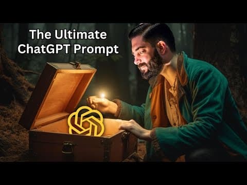 The ONE ChatGPT prompt to rule them all! thumbnail