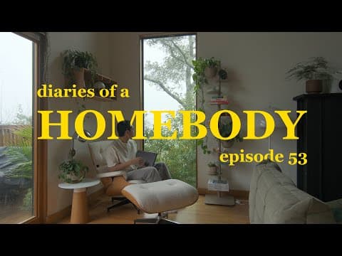 gloomy days at home, hosting friendsgiving, happiness & career reflection | Homebody Diaries thumbnail