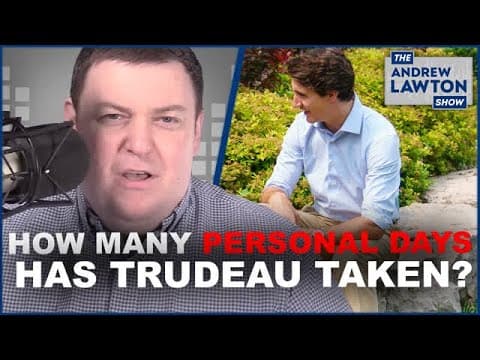 One-quarter of Justin Trudeau's time in office have been "personal" days thumbnail