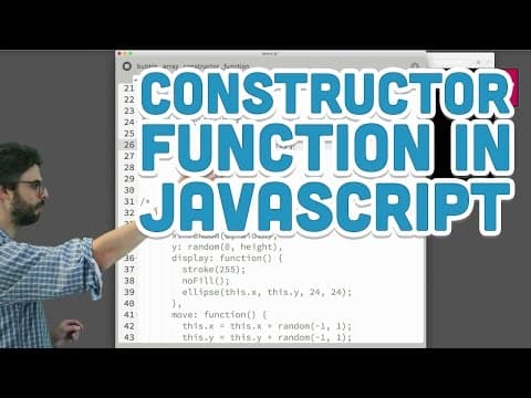 7.4: The Constructor Function in JavaScript - p5.js Tutorial thumbnail