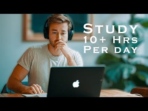 Why I'm able to study 70+ hours a week and not burn out (how to stay efficient) thumbnail