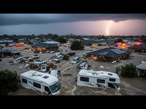 Chaos in Australia! Massive Flooding Swept Away Homes, Cars in Queensland Sydney thumbnail