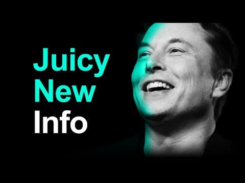 Elon Musk SPILLS THE BEANS: Juicy New Details thumbnail