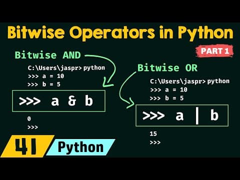 Bitwise Operators in Python (Part 1) thumbnail