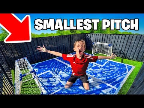 WE BUILT THE WORLDS SMALLEST SLIP AND SLIDE FOOTBALL PITCH thumbnail