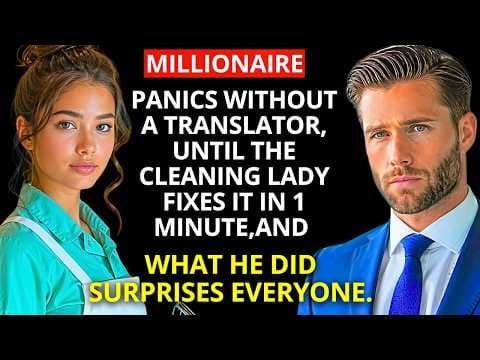 The millionaire PANICS without a TRANSLATOR, until the CLEANING solved it in 1 MINUTE, and what he thumbnail