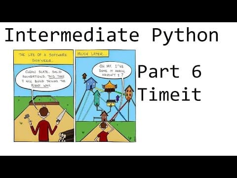 Timeit Module - Intermediate Python Programming p.6 thumbnail