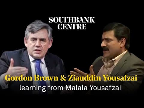 Lessons from Malala Yousafzai: Gordon Brown & Ziauddin Yousafzai in conversation thumbnail