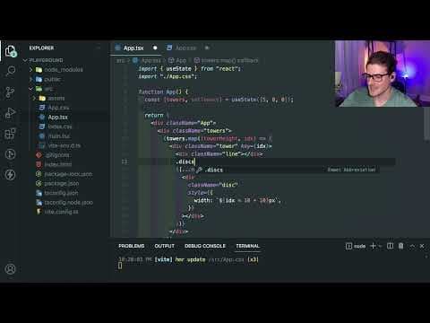 How to Build the Tower of Hanoi Game in React thumbnail