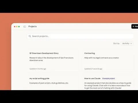 Getting started with projects in Claude.ai thumbnail