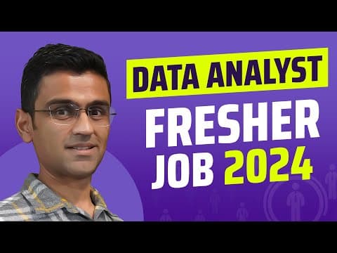 How to get data analyst job as a fresher in 2024 thumbnail