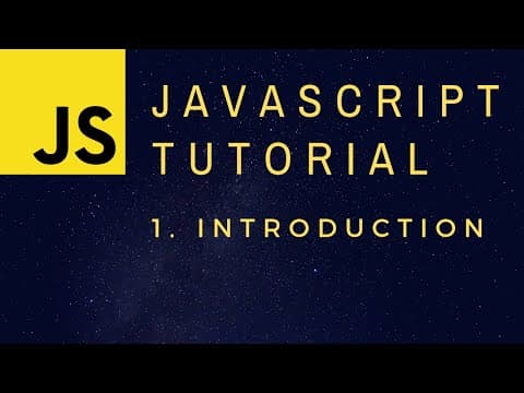 Introduction - JavaScript Programming Basics p.1 thumbnail