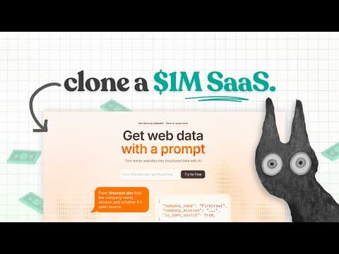 Cloning a $1M SaaS in 1 Hour (without coding) thumbnail