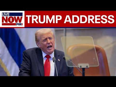 FULL SPEECH: President Trump addresses the Knesset, Israel's parliament | LiveNOW from FOX thumbnail
