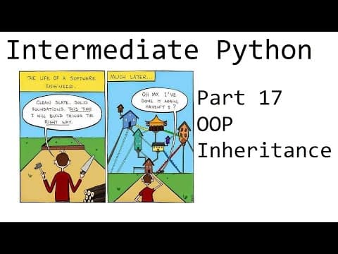 OOP inheritance - Intermediate Python Programming p.17 thumbnail