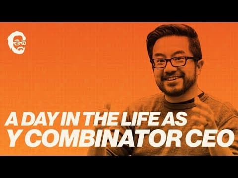 Day in the Life of Y Combinator President & CEO Garry Tan during the first week of W24 batch thumbnail