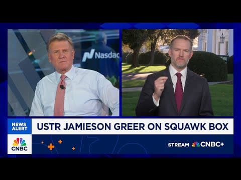 U.S. Trade Rep. Jamieson Greer: China's rare earths move was totally disproportionate thumbnail