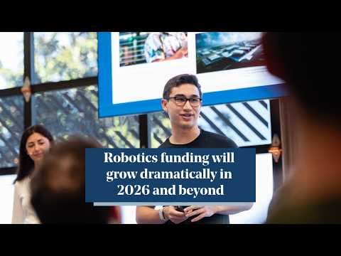 Bessemer's Robotics Predictions #6: Robotics funding will grow dramatically thumbnail