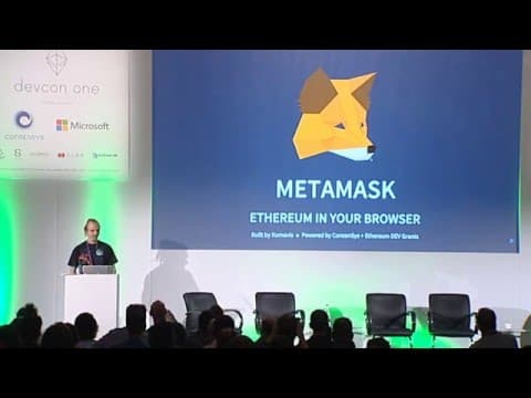 DEVCON1: Lightning Talk: Metamask.io - Aaron Davis thumbnail