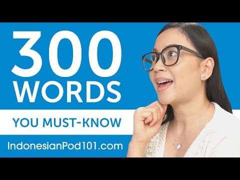 300 Words Every Indonesian Beginner Must Know thumbnail