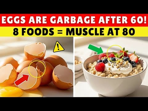 Forget Protein Powder! THESE 8 Cheap Breakfast Foods Build Muscle FASTER After 60 thumbnail