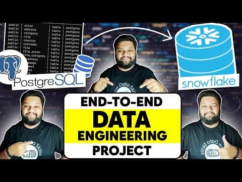 End-To-End Data Engineering Project in 30 Minutes 🔥 Postgres To SnowFlake Data Pipeline thumbnail
